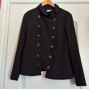KENSIE Elegant Black Double-Breasted Women's Jacket. Small.